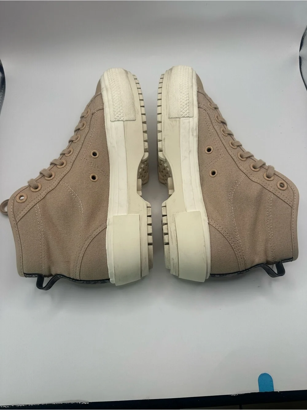 Adidas Women High-Top Sneakers in Beige/Tan